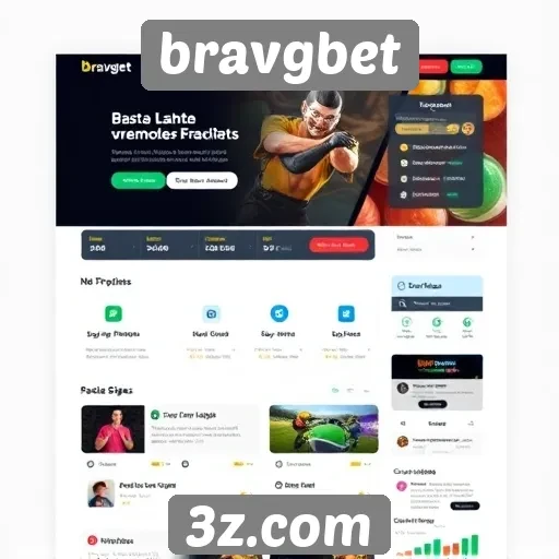 Análise da interface do site bravgbet